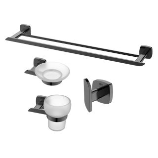 Комплект аксессуаров для ванной комнаты Black and White 7810GM Темно-серый Комплект аксессуаров для ванной комнаты Black and White 7810GM Темно-серый