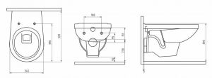 Подвесной унитаз Berges Gamma белый 081105 сиденье Gamma микролифт быстросъёмное