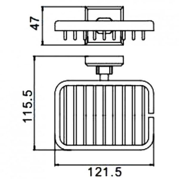 Мыльница Gappo G3802-1 хром