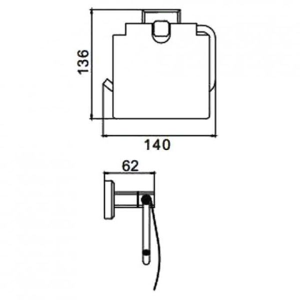 Держатель для туалетной бумаги Gappo G3803 хром