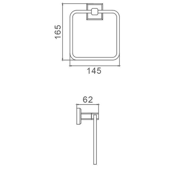 Полотенцедержатель Gappo G3804 хром