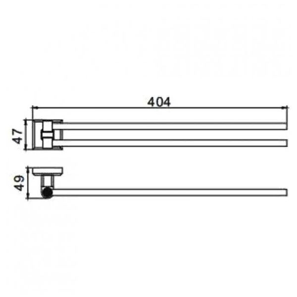 Полотенцедержатель Gappo G3812 хром