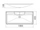 Раковина BelBagno 100см Albano BB1000/455-LV-MR-ALR