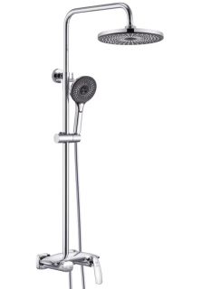 Душевая стойка Rose R1136 с каскадным изливом хром Душевая стойка Rose R1136 с каскадным изливом хром