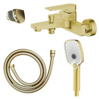 Смеситель для ванны Azario Arida AZ-K3054MG золото матовое