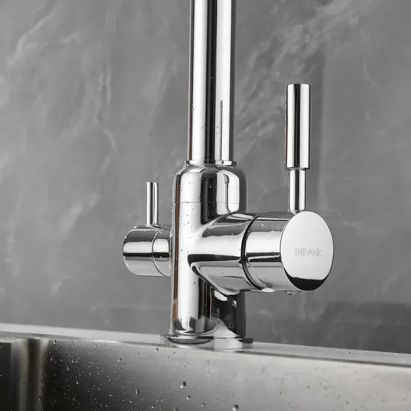 Смеситель для кухни Shevanik S268 с подключением фильтра хром