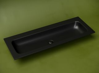 Раковина Ceramicanova Грация (Grace) CN7016MBwx 121 см чёрный матовый