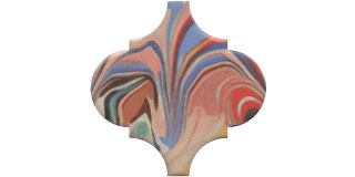Декор Kerama Marazzi VT\A625\65000 Арабески Венеция красный матовый 6.5x6.5x0,69