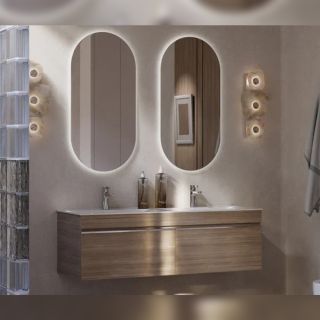 Тумба под раковину подвесная Velvex Pulsus tp.PUL.PUL.140.2Y дуб сонома, 140 см Тумба под раковину подвесная Velvex Pulsus tp.PUL.PUL.140.2Y дуб сонома, 140 см