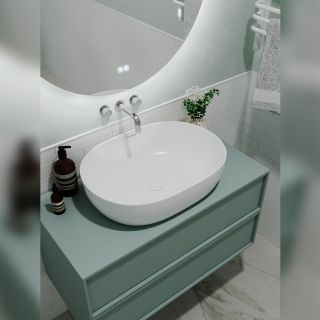 Раковина чаша Terminus Сицилия 03RN60x41x14W 60 см белый