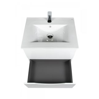 Тумба с раковиной BOND Куб T01605-S05W 60 см белый матовый