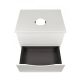 Тумба с раковиной BOND Куб T55605-S58490 со столешницей 60 см белый матовый