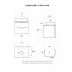 Тумба с раковиной BOND Куб T99605-S61500 со столешницей под дерево 60 см белый матовый