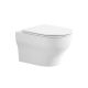 Унитаз подвесной BOND Овал F18-10 безободковый с сиденьем-микролифт белый