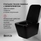 Унитаз подвесной BOND Куб F04-108 безободковый с сиденьем-микролифт чёрный