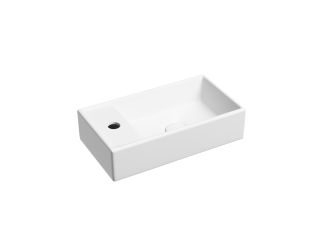 Раковина подвесная Ceramicanova Элемент (Element) CN6051RMW 40 см белый матовый