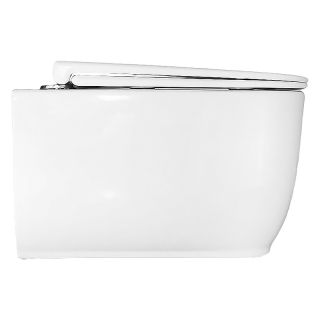 Унитаз подвесной Azario Riano AZ-2808E безободковый торнадо белый