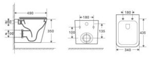 Унитаз подвесной Weltwasser WW GELBACH 041 MT-BL 10000008262 черный