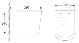 Унитаз подвесной BelBagno Genova BB1102CH