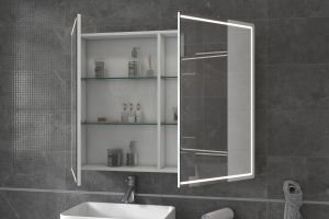 Зеркальный шкаф Vigo Geometry 1000 с LED подсветкой