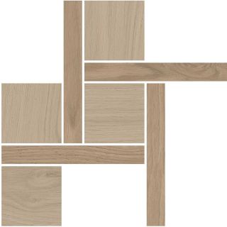 Керамогранит Kerama Marazzi T056\SG643820 Декор Альберони 2 наборный коричневый светлый матовый обрезной 27,5x27,5x0,9