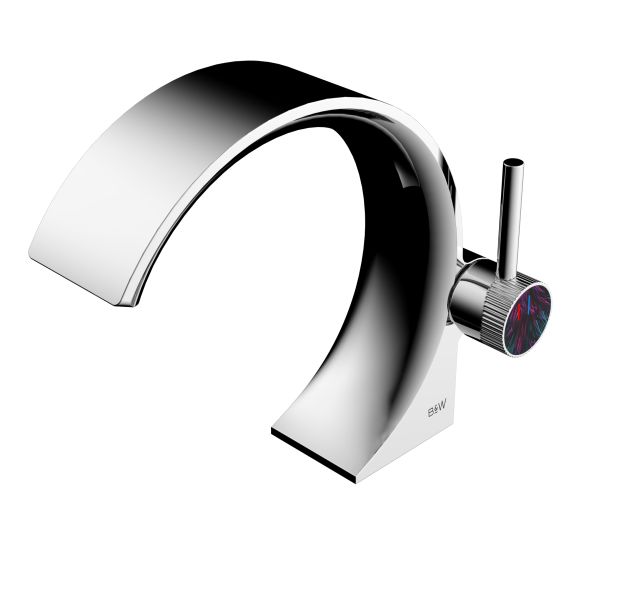 Смеситель для раковины Black&White Gravity 7106BG брашированное золото