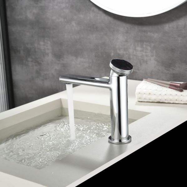 Смеситель для раковины Black&White Gravity 7107C хром