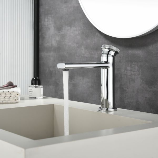 Смеситель для раковины Black&White Gravity 7107C хром