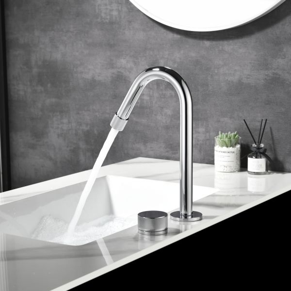 Смеситель для раковины Black&White Gravity 7108C хром