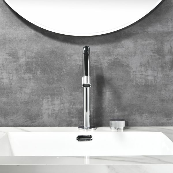 Смеситель для раковины Black&White Gravity 7108C хром