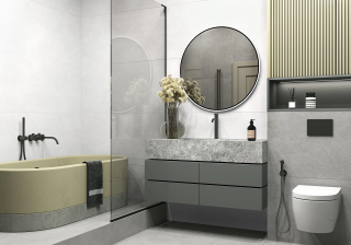 Керамогранит Alma Ceramica GFA3060BTP24R матовый Бетон Про / Beton PRO 300х600