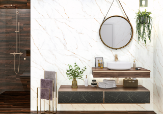 Керамогранит Alma Ceramica GFU04NCL04R матовый Нео Калакатта / Neo Calacatta 600x600