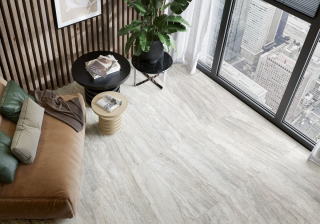 Керамогранит Alma Ceramica GFU04TVT04R сахарный эффект Травертино / Travertino 600x600
