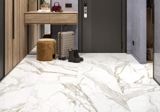 Керамогранит Alma Ceramica GFU6060CLG04R матовый Калакатта Голд / Calacatta Gold 600x600