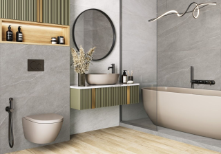 Керамогранит Alma Ceramica GFU6060RKL70R матовый Рок Лайн / Rock Line 600x600