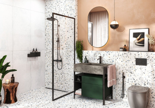 Керамогранит Alma Ceramica GFU6060TRZ07L лаппатированный Терраццо / Terrazzo 600x600