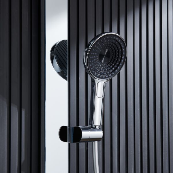 Душевая стойка Black&White Gravity 9005C с термостатом хром