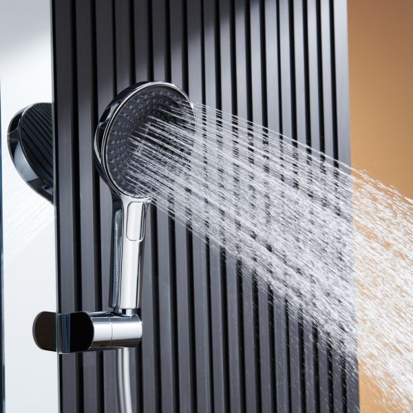 Душевая стойка Black&White Gravity 9005C с термостатом хром