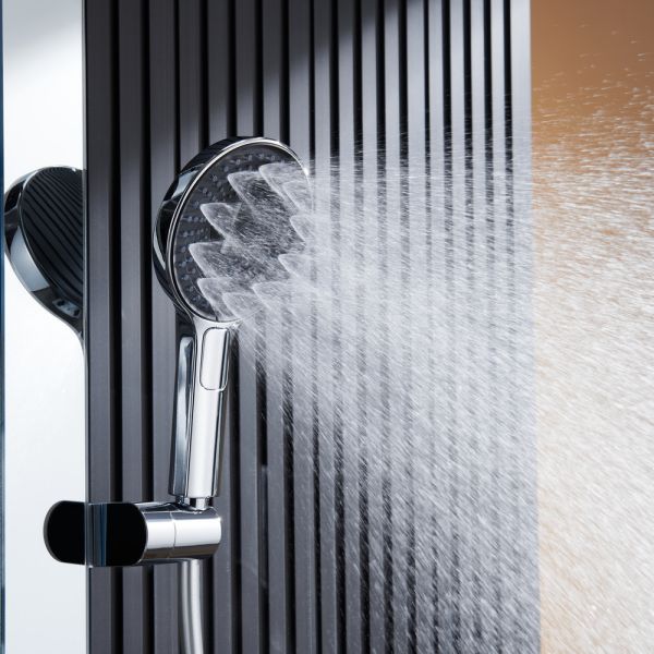 Душевая стойка Black&White Gravity 9005C с термостатом хром