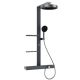Душевая стойка Black&White Gravity 9005GM с термостатом оружейная сталь