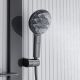 Душевая стойка Black&White Gravity 9005GM с термостатом оружейная сталь