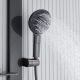 Душевая стойка Black&White Gravity 9005GM с термостатом оружейная сталь