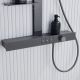 Душевая стойка Black&White Gravity 9005GM с термостатом оружейная сталь