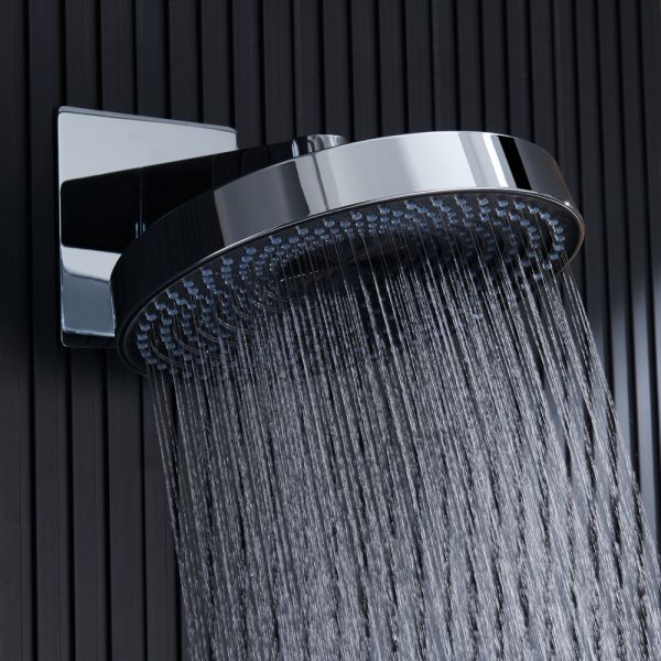 Душевой комплект Black&White Gravity 9025C с термостатом хром