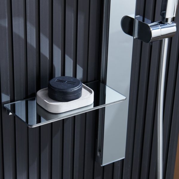 Душевой комплект Black&White Gravity 9025C с термостатом хром