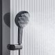 Душевой комплект Black&White Gravity 9025GM с термостатом оружейная сталь