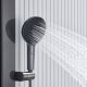 Душевой комплект Black&White Gravity 9025GM с термостатом оружейная сталь