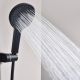 Душевой комплект Black&White Gravity 9025MB с термостатом чёрный матовый