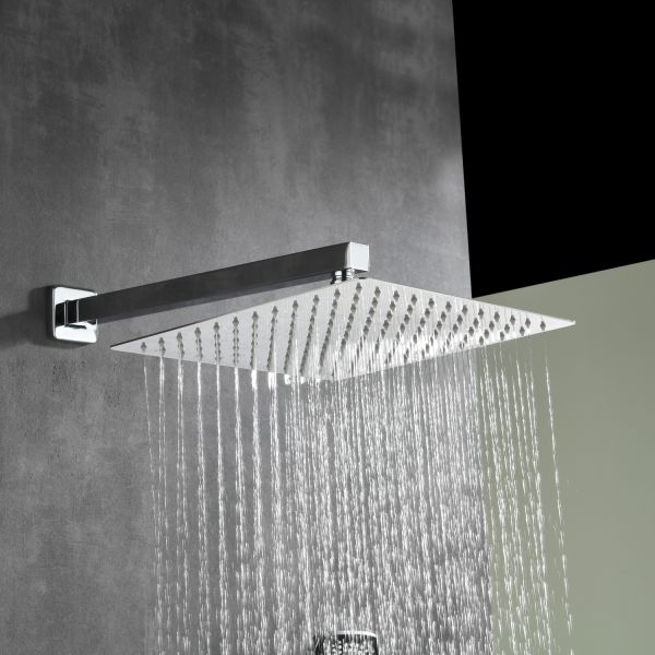 Душевой комплект Black&White Gravity 9101CGH с термостатом хром