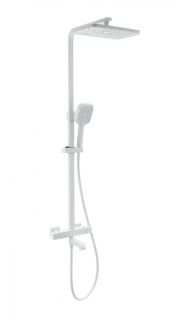 Душевая стойка Wonzon & Woghand Stay 3 WW-B3026-T1-MW с термостатом белый матовый Душевая стойка Wonzon & Woghand Stay 3 WW-B3026-T1-MW с термостатом белый матовый